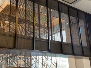 Flexible mesh for partitions, screen and fence